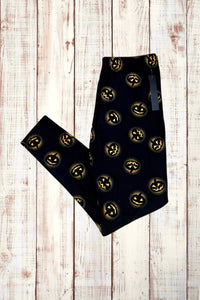 Buttery Soft Leggings - Halloween Glowing Pumpkins