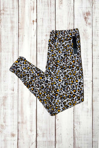 Buttery Soft Leggings - Retro Cheetah Print