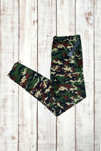 Load image into Gallery viewer, Buttery Soft Leggings - Green/Tan Camo
