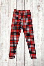 Load image into Gallery viewer, Buttery Soft Leggings - Bright Red Plaid
