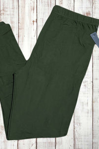 Buttery Soft Leggings - Solid Olive Green