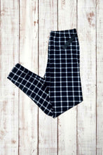 Load image into Gallery viewer, Buttery Soft Leggings - Classic Black Gingham Plaid
