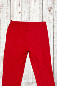 Buttery Soft Leggings - Solid Red