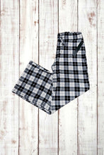 Load image into Gallery viewer, Buttery Soft Lounge Pants - Classic Black/White Plaid
