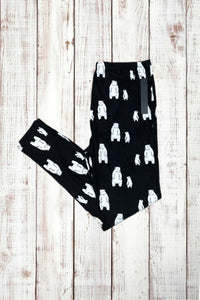 Buttery Soft Leggings - Polar Bear Momma & Baby Bear