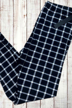 Load image into Gallery viewer, Buttery Soft Leggings - Classic Black Gingham Plaid
