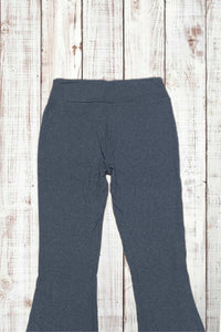 Buttery Soft Flared Leggings - Heather Charcoal Gray