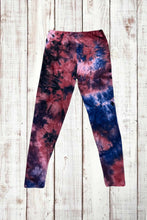 Load image into Gallery viewer, Buttery Soft Leggings - Tie Dye Navy Blue/Red
