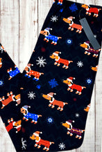 Load image into Gallery viewer, Buttery Soft Leggings - Christmas Dachshunds
