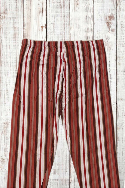 Buttery Soft Leggings - Retro Stripes