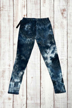 Load image into Gallery viewer, Buttery Soft Leggings - Tie Dye Navy Blue/Gray/Black
