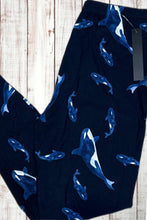 Load image into Gallery viewer, Buttery Soft Leggings - Orca Whale Print
