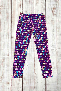 Buttery Soft Leggings - Peace Love Joy