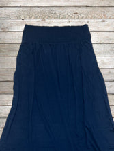 Load image into Gallery viewer, Maxi Skirts w/ Pockets - Navy Blue
