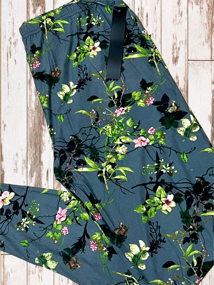 Buttery Soft Leggings - Pink & Green Floral