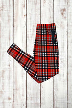 Load image into Gallery viewer, Buttery Soft Leggings - Bright Red Plaid
