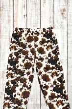 Load image into Gallery viewer, Buttery Soft Leggings - Mooo Brown Cowhide
