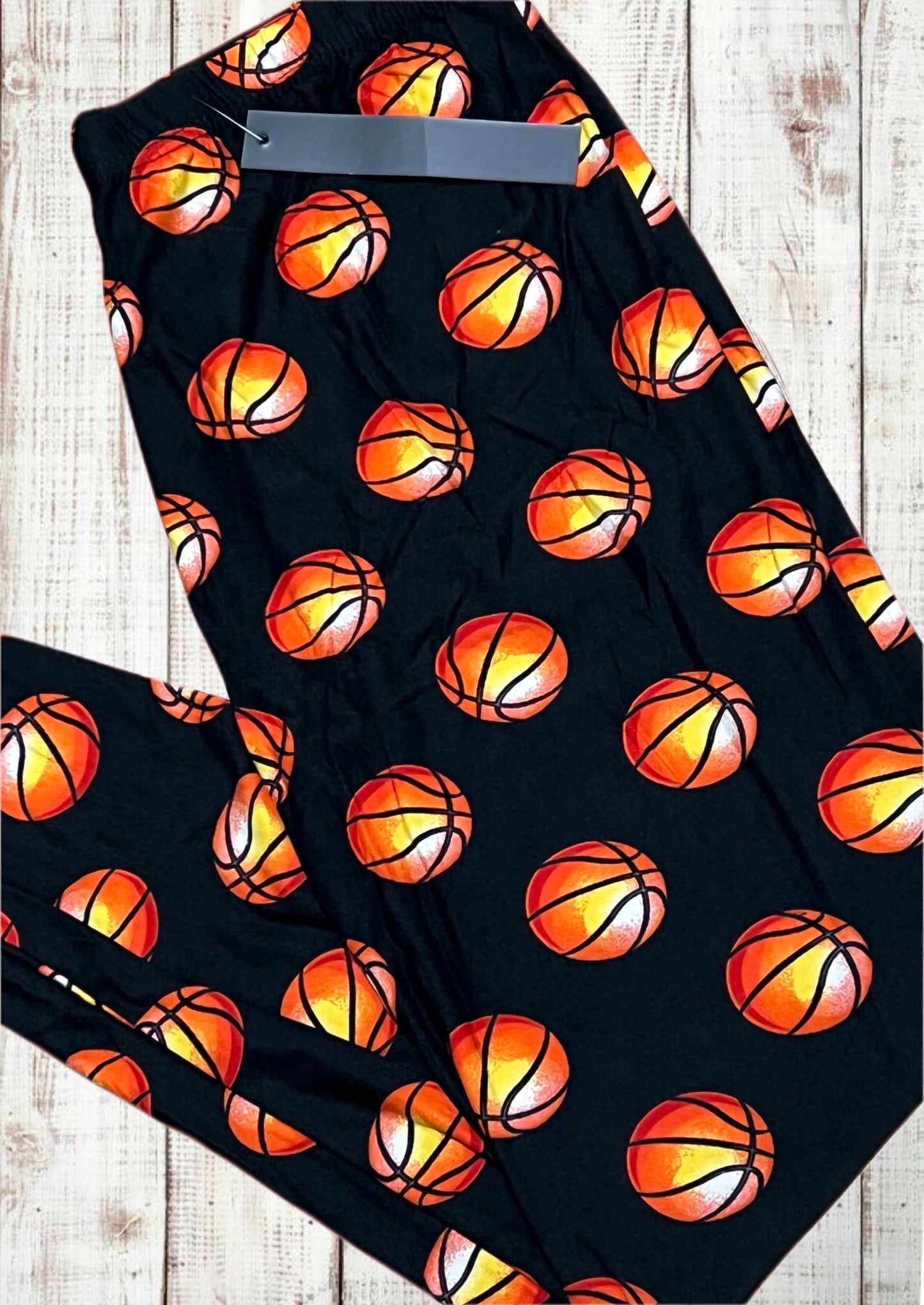 Buttery Soft Leggings - Basketball Print