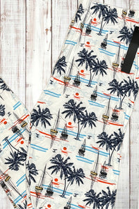 Buttery Soft Leggings - Palm Trees & Paradise