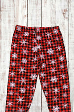 Load image into Gallery viewer, Buttery Soft Leggings - Snowflake Plaid
