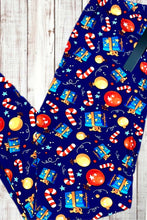 Load image into Gallery viewer, Buttery Soft Leggings - Blue Christmas
