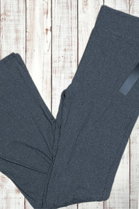 Buttery Soft Flared Leggings - Heather Charcoal Gray