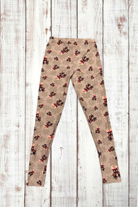 Buttery Soft Leggings - Run Run Rudolph