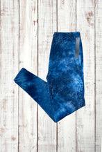 Load image into Gallery viewer, Buttery Soft Leggings - Tie Dye Navy Blue
