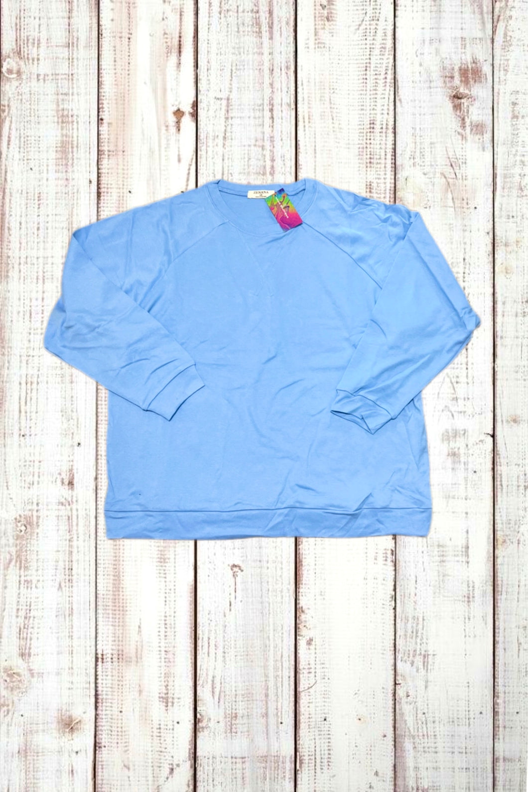 Pullover Crewneck Sweatshirt - Light Blue