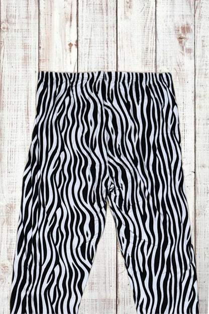 Buttery Soft Leggings - Zebra Print