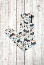 Load image into Gallery viewer, Buttery Soft Leggings - Palm Trees &amp; Paradise
