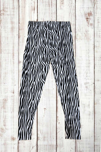 Buttery Soft Leggings - Zebra Print