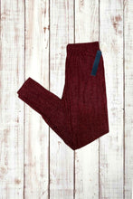 Load image into Gallery viewer, Buttery Soft Leggings - Burgundy Red Chevron
