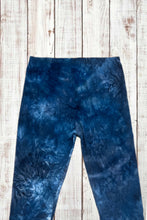 Load image into Gallery viewer, Buttery Soft Capri Leggings - Navy Blue Tie Dye
