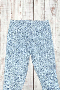 Buttery Soft Leggings - Marled Light Blue