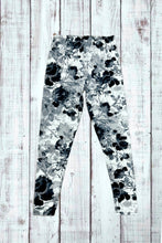 Load image into Gallery viewer, Buttery Soft Leggings - Gray Floral Roses
