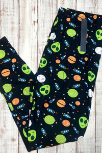 Buttery Soft Leggings - Alien Invasion