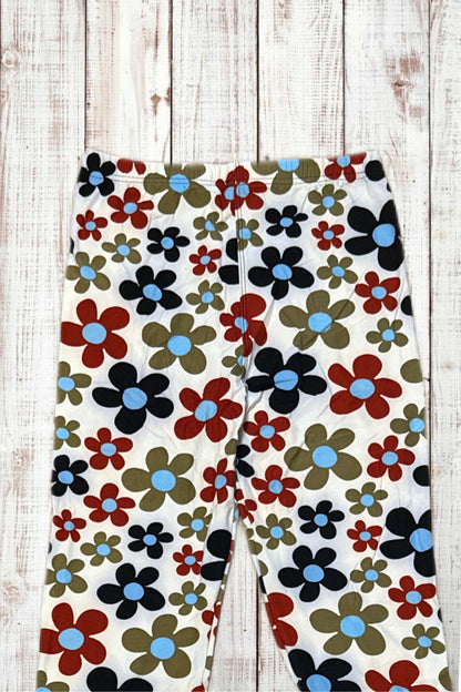 Buttery Soft Leggings - Groovy Flowers