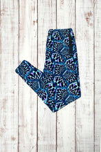 Load image into Gallery viewer, Buttery Soft Leggings - Blue &amp; Purple Geometric
