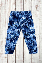 Load image into Gallery viewer, Buttery Soft Capri Leggings - Blue Tie Dye
