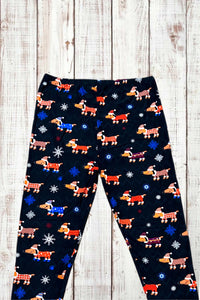 Buttery Soft Leggings - Christmas Dachshunds