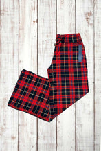 Load image into Gallery viewer, Buttery Soft Lounge Pants - Red/Black/Blue Plaid
