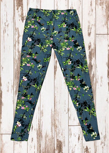 Buttery Soft Leggings - Pink & Green Floral