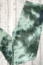 Load image into Gallery viewer, Buttery Soft Leggings - Tie Dye Olive Green
