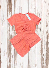 Load image into Gallery viewer, TikTok Shorts &amp; Crop Top - Coral Orange
