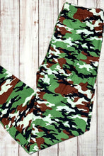 Load image into Gallery viewer, Buttery Soft Leggings - Lime Green Camo
