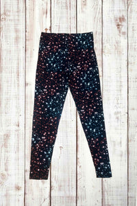 Buttery Soft Leggings - All Stars - Red White Blue