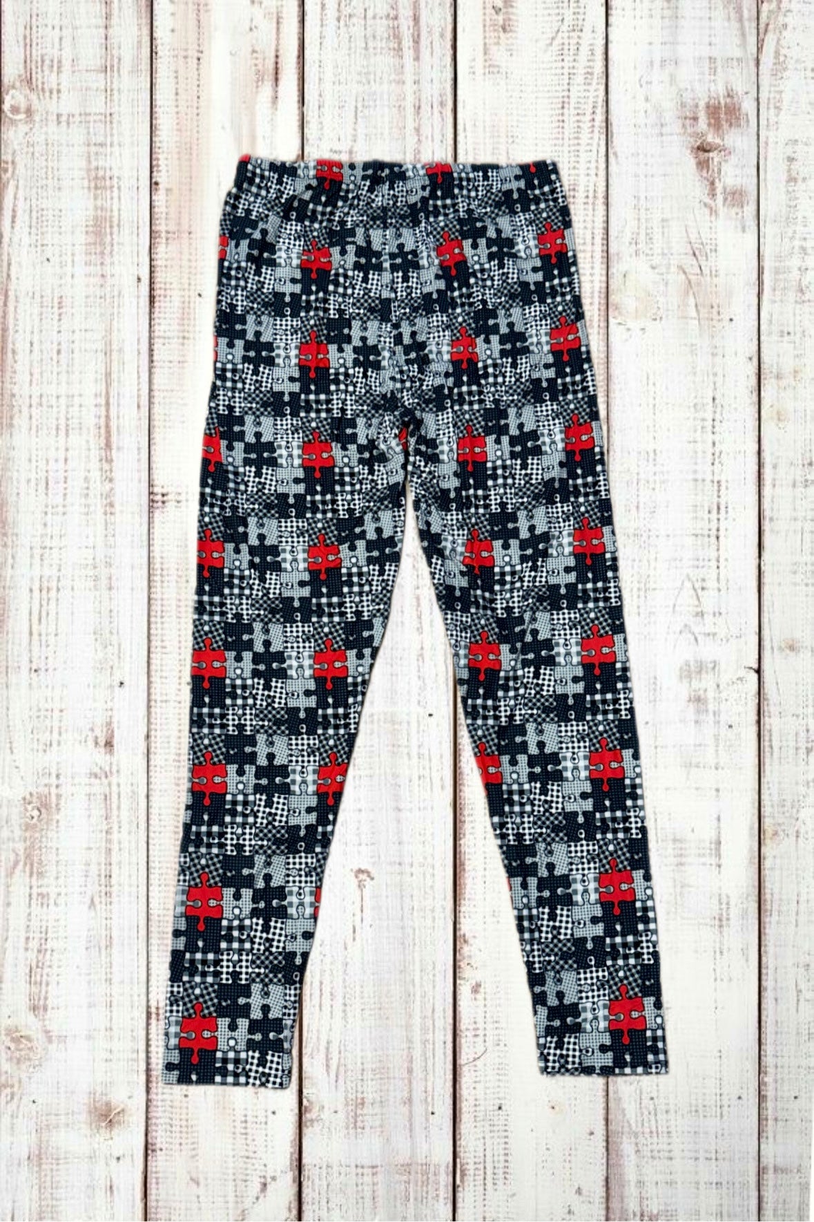 Buttery Soft Leggings - Puzzle Time