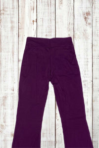 Buttery Soft Flared Leggings - Solid Wine Purple