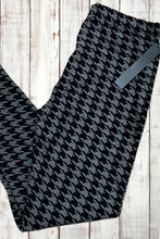 Load image into Gallery viewer, Buttery Soft Leggings - Houndstooth Black/Gray
